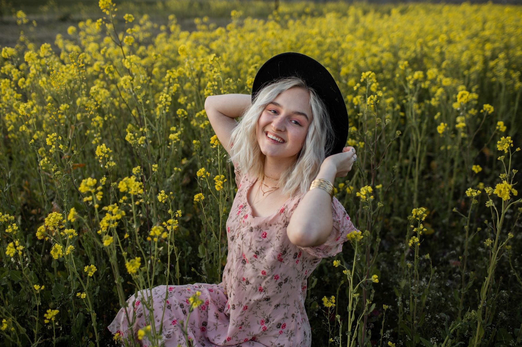 Among the flowers